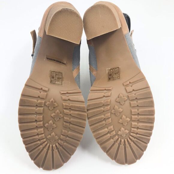 Naughty Monkey HIGHTRAIL Brown Leather Sherpa Lined Zip Up Heeled Buckle Boots - Picture 13 of 16